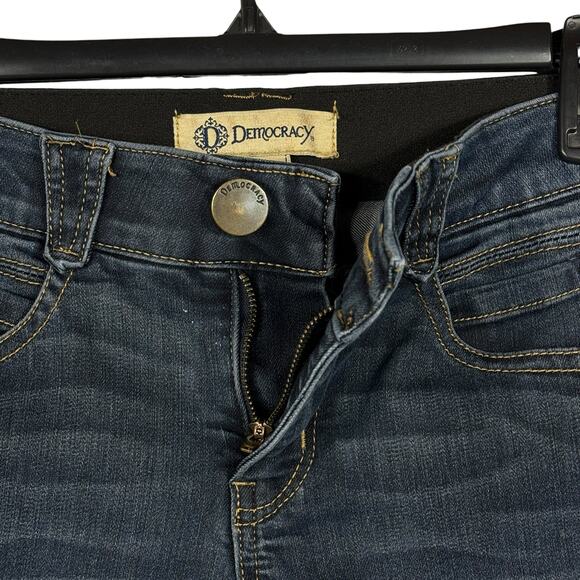 Democracy SZ 2 “Ab”solution Skinny Jeans Low-Rise Stretch Pockets Medium Wash - Picture 3 of 8